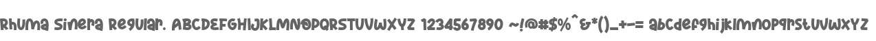 Rhuma Sinera Regular.