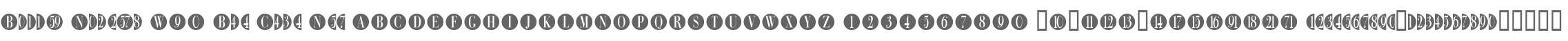 Bullet Numbers W90 Bod Cond Neg