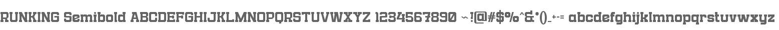 RUNKING Semibold