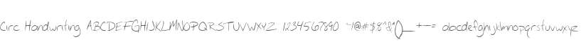 Circ Handwriting