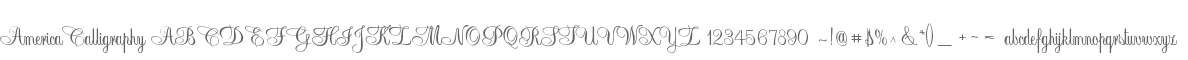 America Calligraphy