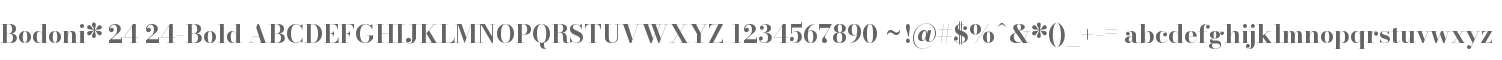 Bodoni* 24 Bold