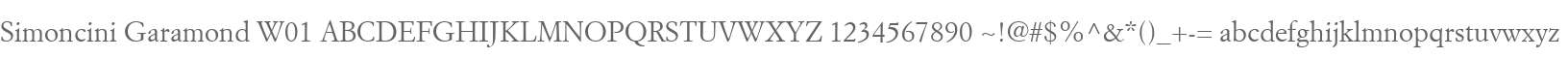 Simoncini Garamond W01