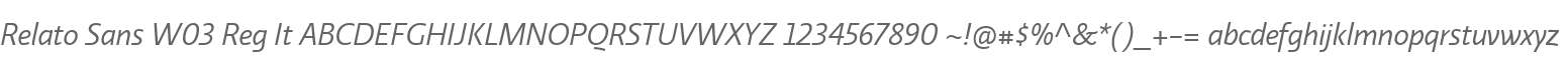 Relato Sans W03 Reg It