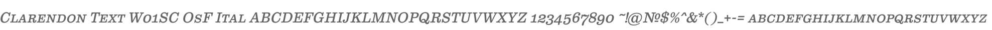 Clarendon Text W01SC OsF Ital