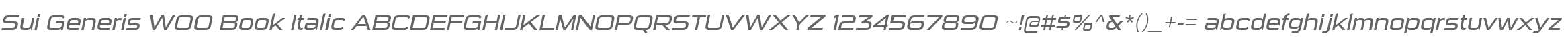 Sui Generis W00 Book Italic