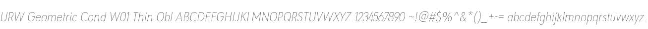URW Geometric Cond W01 Thin Obl