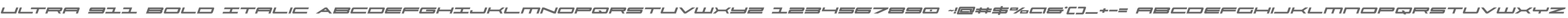 Ultra 911 Bold Italic