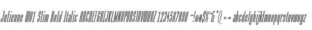 Julienne W01 Slim Bold Italic