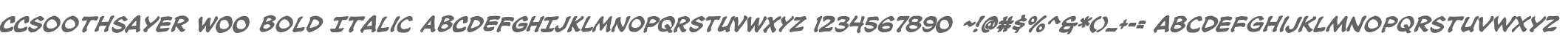 CCSoothsayer W00 Bold Italic
