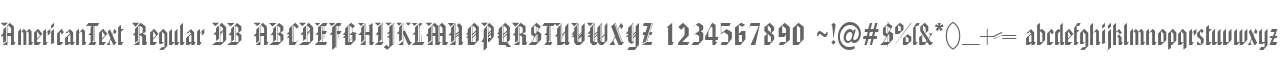 AmericanText Regular DB