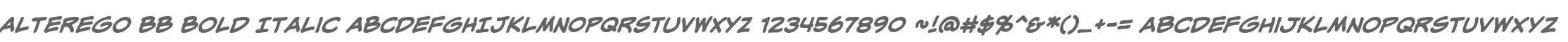 AlterEgo BB Bold Italic