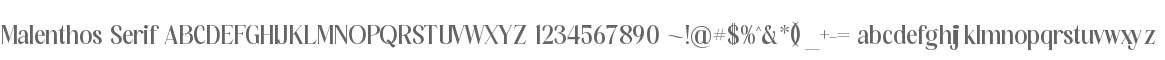 Malenthos Serif