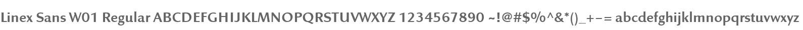 Linex Sans W01 Regular