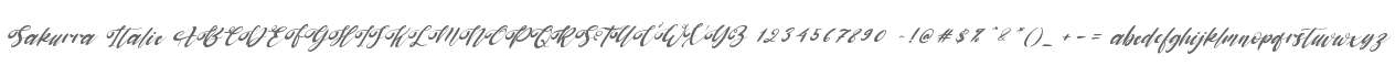 Sakurra Italic