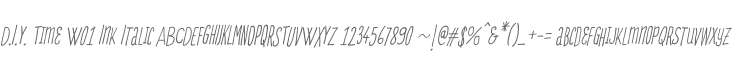 D.I.Y. Time W01 Ink Italic
