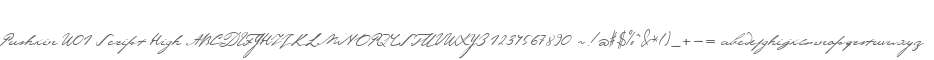 Pushkin W01 Script High