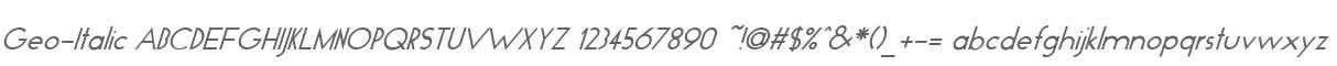 Geo-Italic