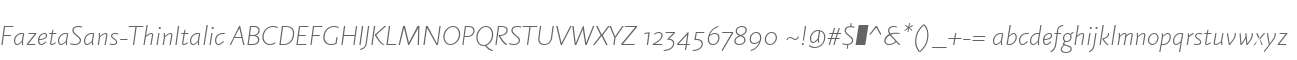 FazetaSans-ThinItalic