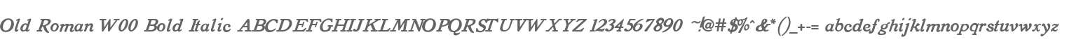 Old Roman W00 Bold Italic