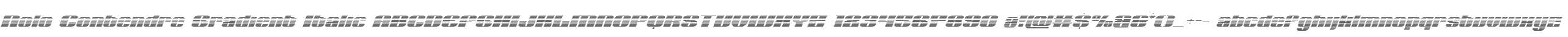 Nolo Contendre Gradient Italic