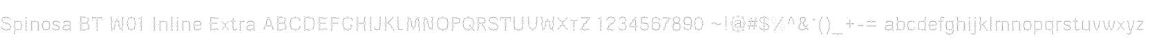 Spinosa BT W01 Inline Extra