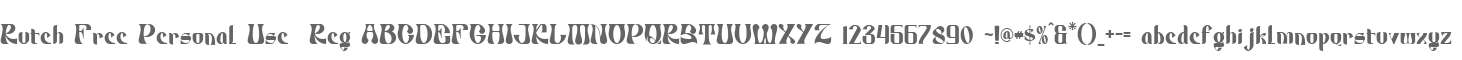 Rutch Free Personal Use