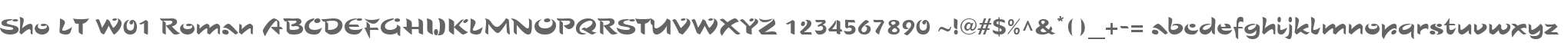 Sho LT W01 Roman