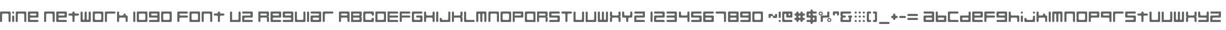 Nine Network logo font v2 Regular