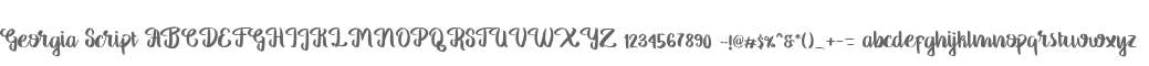 Georgia Script