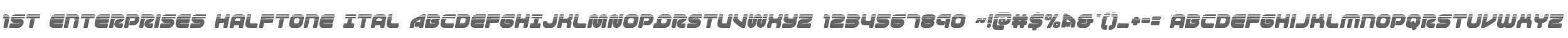 1st Enterprises Halftone Ital