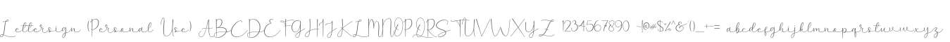 Lettersign (Personal Use)