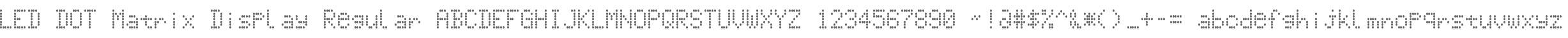 LED DOT Matrix Display