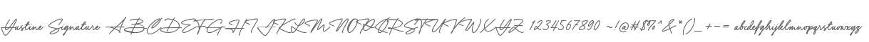 Yustine Signature