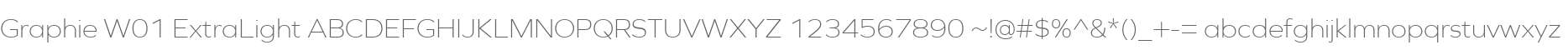 Graphie W01 ExtraLight