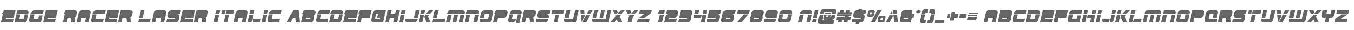 Edge Racer Laser Italic