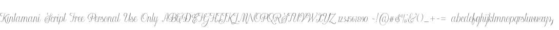 Kintamani Script Free Personal Use Only