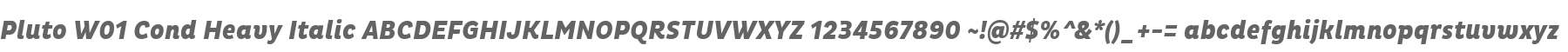 Pluto W01 Cond Heavy Italic