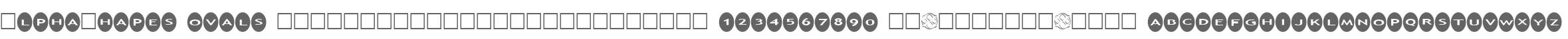 AlphaShapes ovals