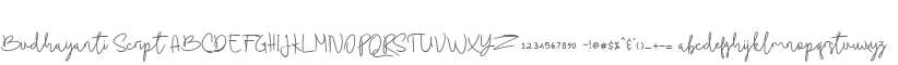 Budhayanti Script