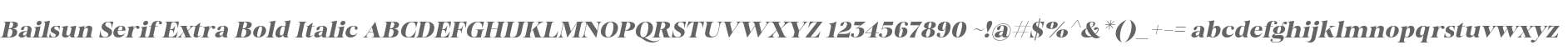 Bailsun Serif ExtBd