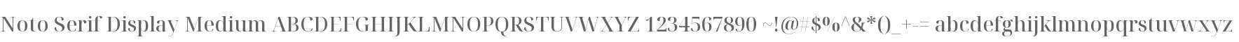 Noto Serif Display Medium