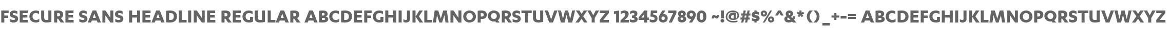 FSecure Sans Headline Regular