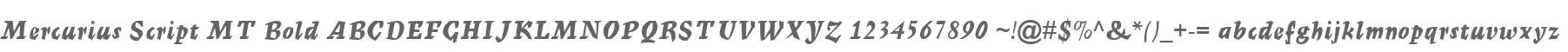 Mercurius Script MT Bold
