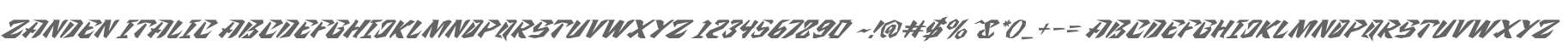 Zanden Italic