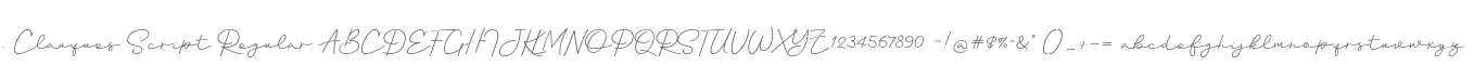 . Clauques Script Regular