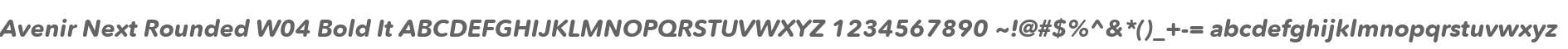 Avenir Next Rounded W04 Bold It