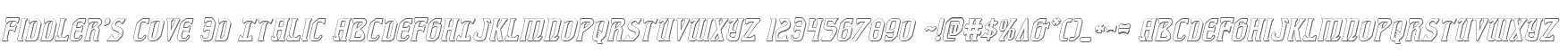Fiddler's Cove 3D Italic