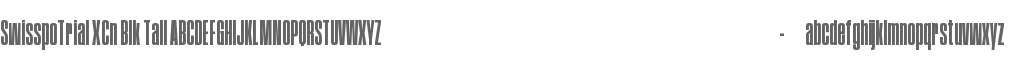 SwisspoTrial Extra Condensed Black Tall