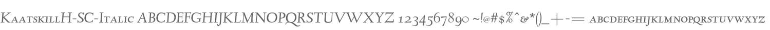 KaatskillH-SC-Italic